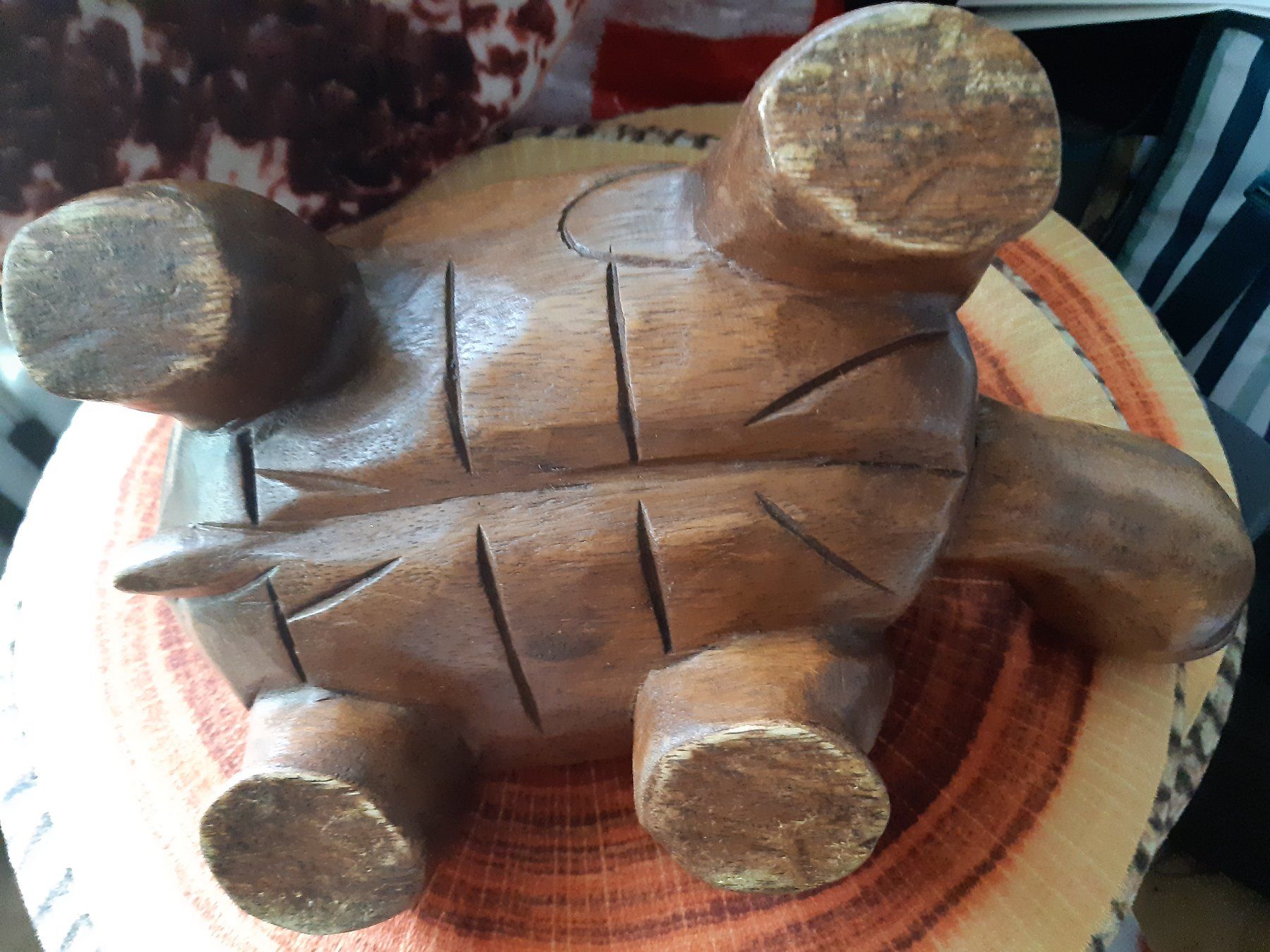 Sculture & Statue: TORTUE en bois – Usato da Genève venduto da dieudedieu 4