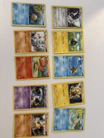 Lot de 10 cartes Pokémon divers état correct occasion