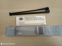 Ordonnnanz SIG Zweibeinstütze für Stgw 90 SG 550