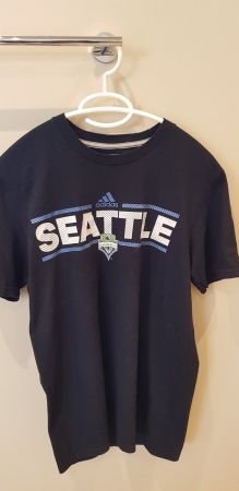 Adidas Seattle Sounders FC T-Shirt, blau, Gr. M/M