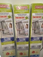 3x POWERFIX Profi Alu-Insektenschutzfenster weiss 130x150cm 