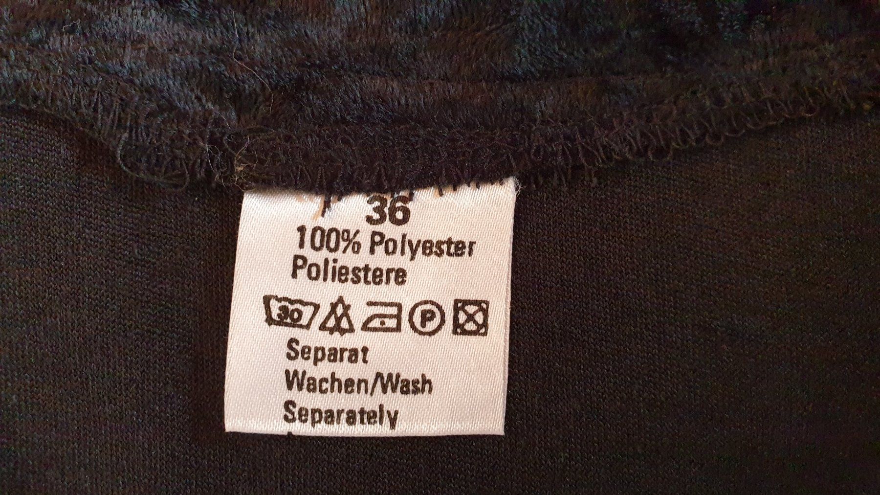 Vestiti: Kleid kurz 36Samtstoff Schwarz, Elastisch/dehnbar, Polyester – Nuovo (secondo la descrizione) da Biel/Bienne venduto da Bormida64 1