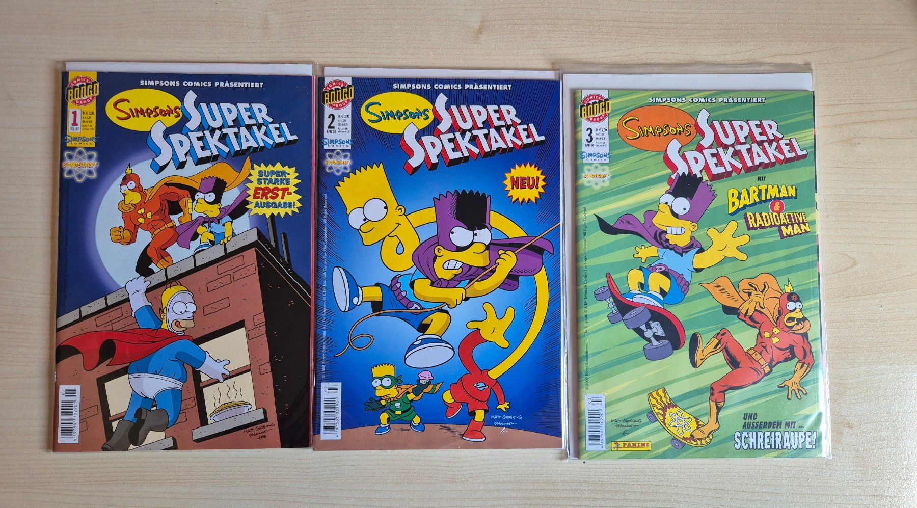 Fumetti: Simpsons Super Spektakel Nr. 1 bis 8 – Usato da Sargans venduto da Gkohler0