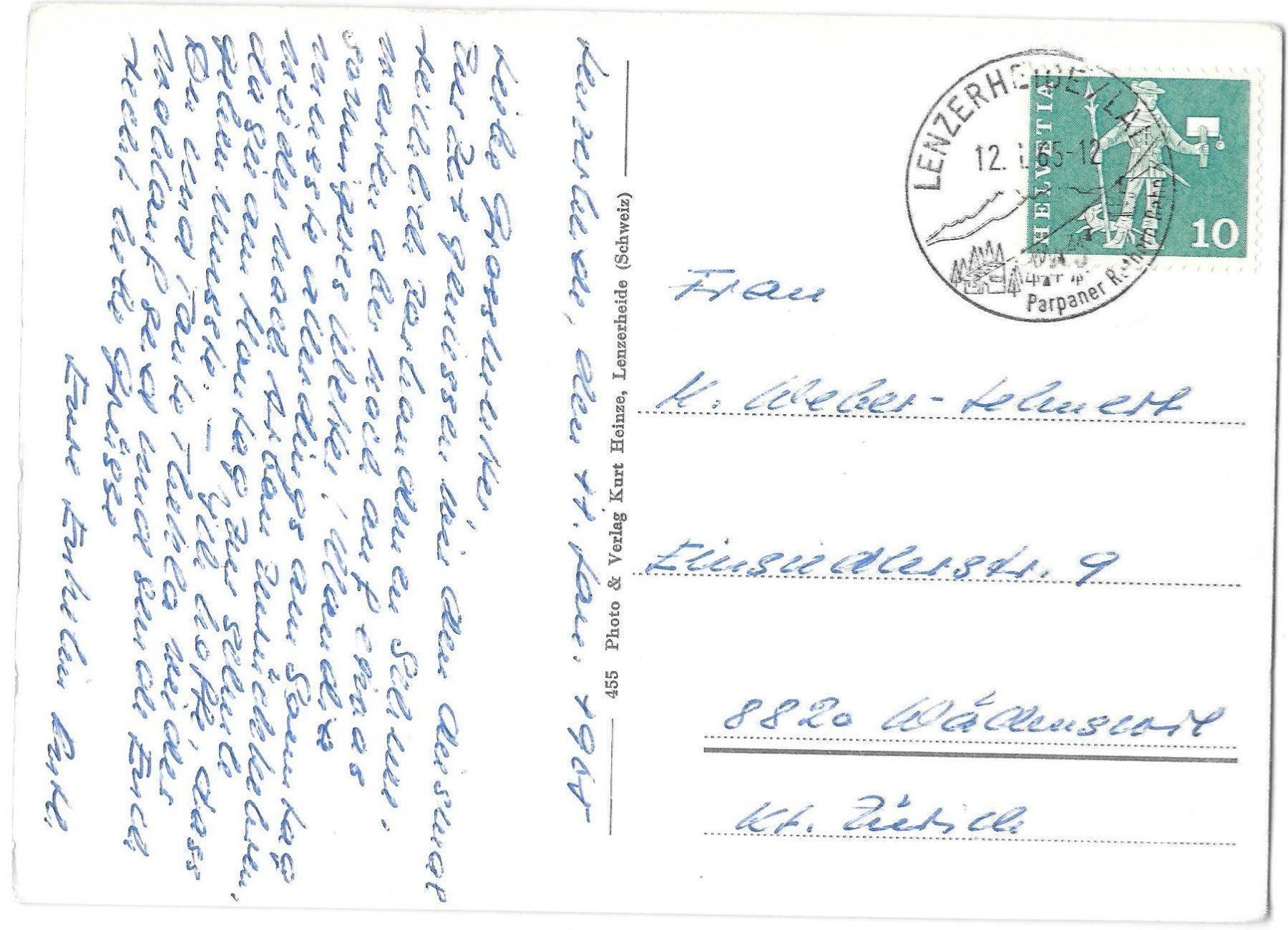 Cartes postales: Lenzerheide gegen Piz Scalottas – D'occasion à Olten par clotaldi 1