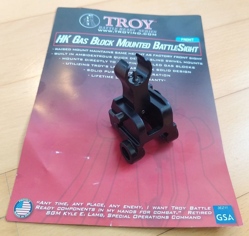Tutti gli attrezzi: Original Troy Industries HK Gas Block Mounted Battle Sight – Nuovo (secondo la descrizione) da Rüti ZH venduto da Sarah0406