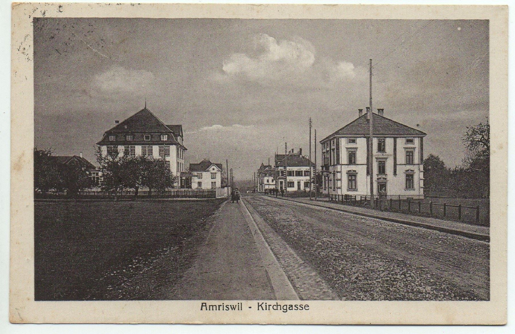 Ansichtskarten: AMRISWIL Kirchgasse – Gebraucht aus Jona von philajona