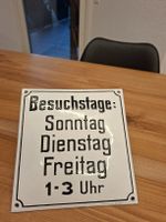 Emailschild Besuchstage von alter Arztpraxis