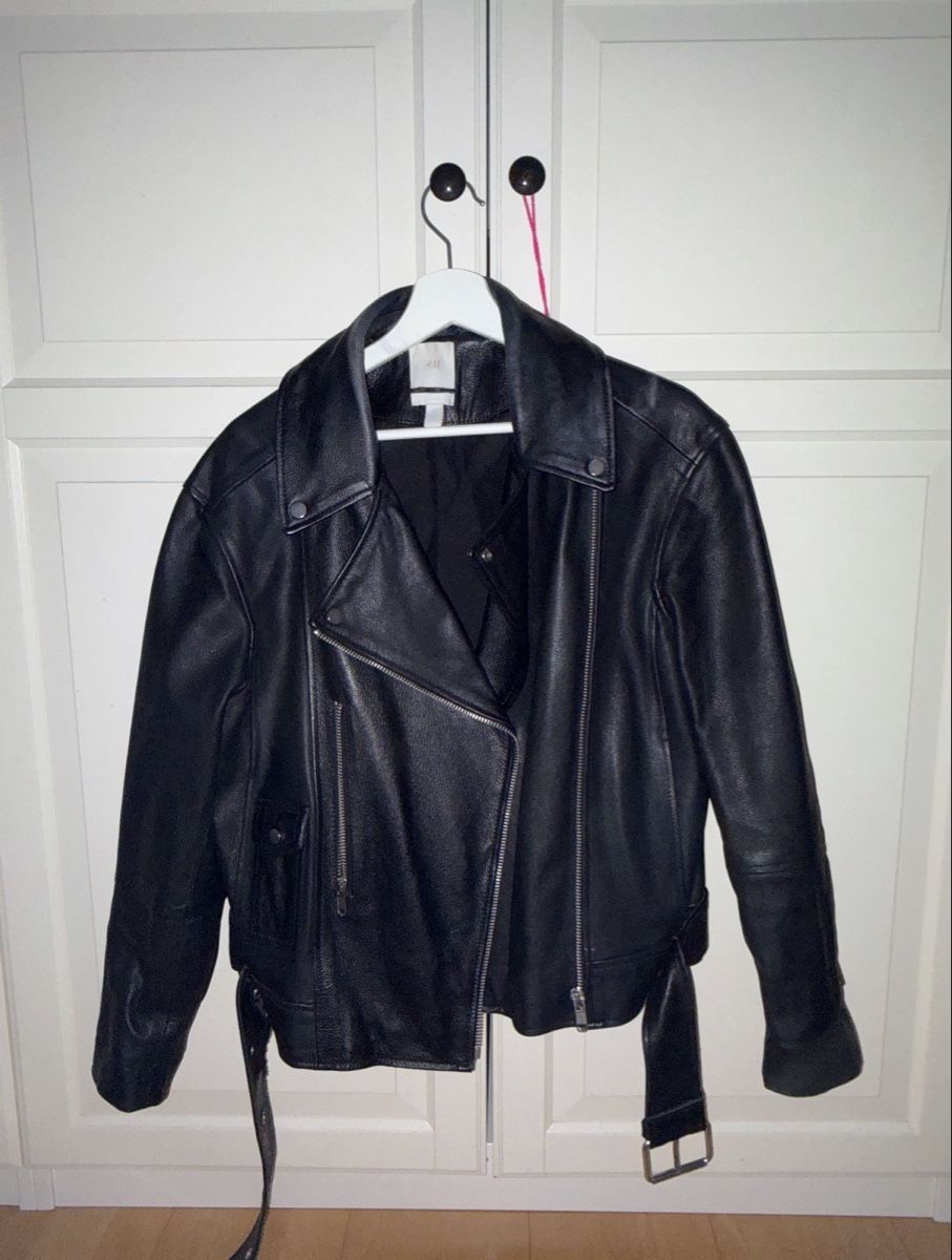 H&M Vestes: Schwarze Echtleder Bikerjake Gr. S – D'occasion à Zürich par hermesflaire