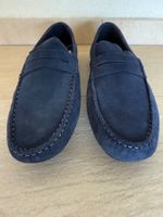 Mocassins en daim, bleu, p. 44