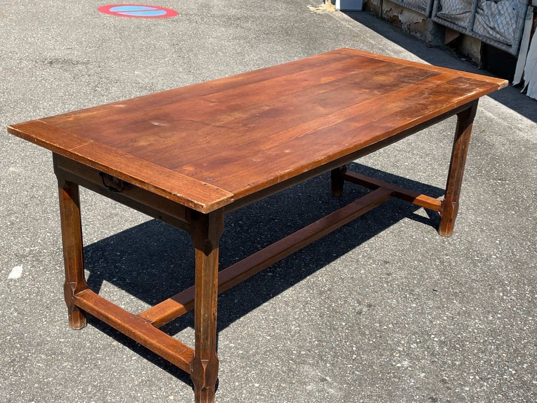 Tische: Klostertisch, Stil, Tisch  mit 2 Schubladen, 190 x 86 Eiche – Gebraucht aus Koblenz von Kbaldinger