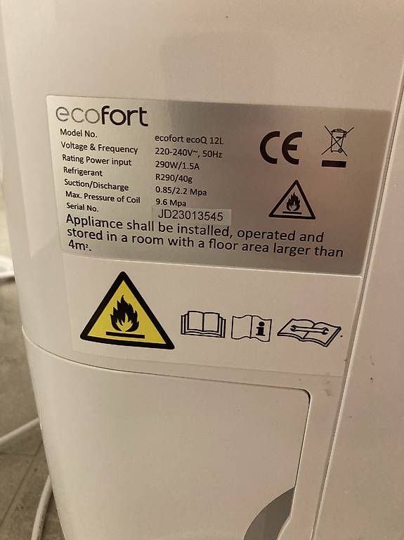 Ecofort Luftentfeuchter: Ecofort ecoq 12l – Gebraucht aus Algetshausen von gunner1879 1