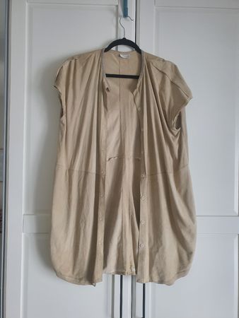 Brunello Cucinelli Leather Vest Beige Size 44 Italian