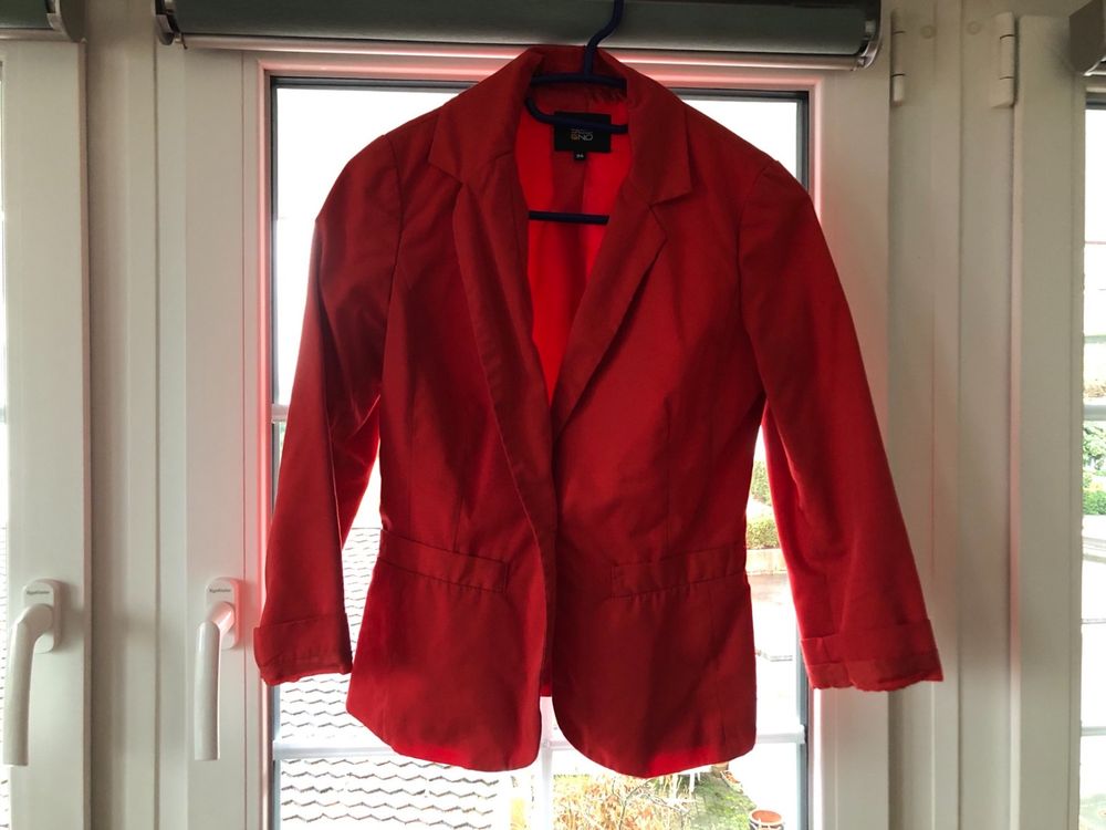 Yes Or No Giacche: Blazer Jacke rot von yes or no XS 34, guter Zustand – Usato da Weissbad venduto da FlickflauderY