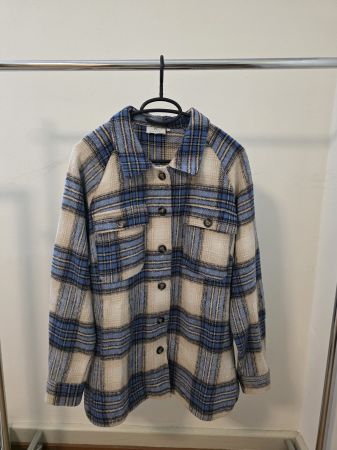 Karierte Jacke Kaffe