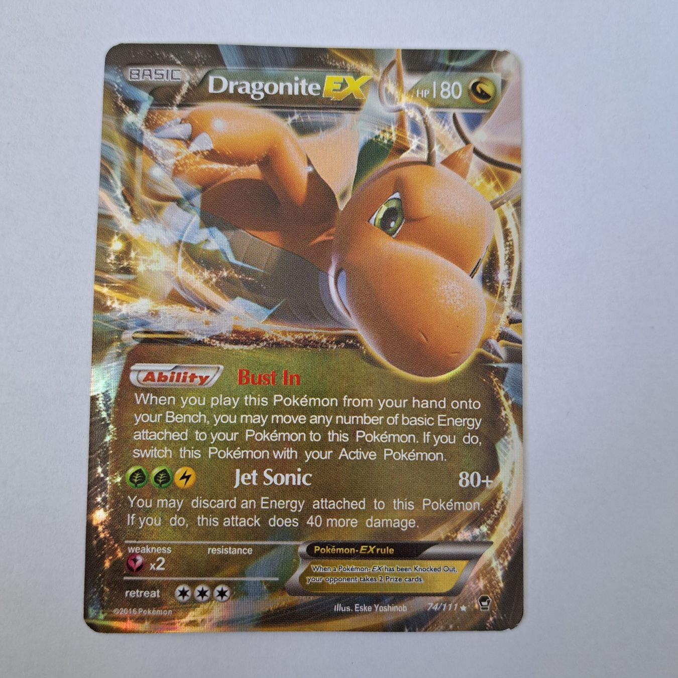 Cartoline: Pokémon Karte Dragonite EX 74/111 – Usato da Unterentfelden venduto da Miro-Lou