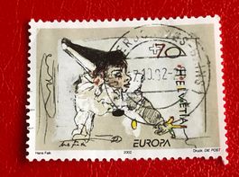 Nr.1051 mit Stempelt Pierrot spielt mit dem Faden Europamark