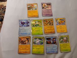Lot de 10 cartes Pokémon neuves holographic 