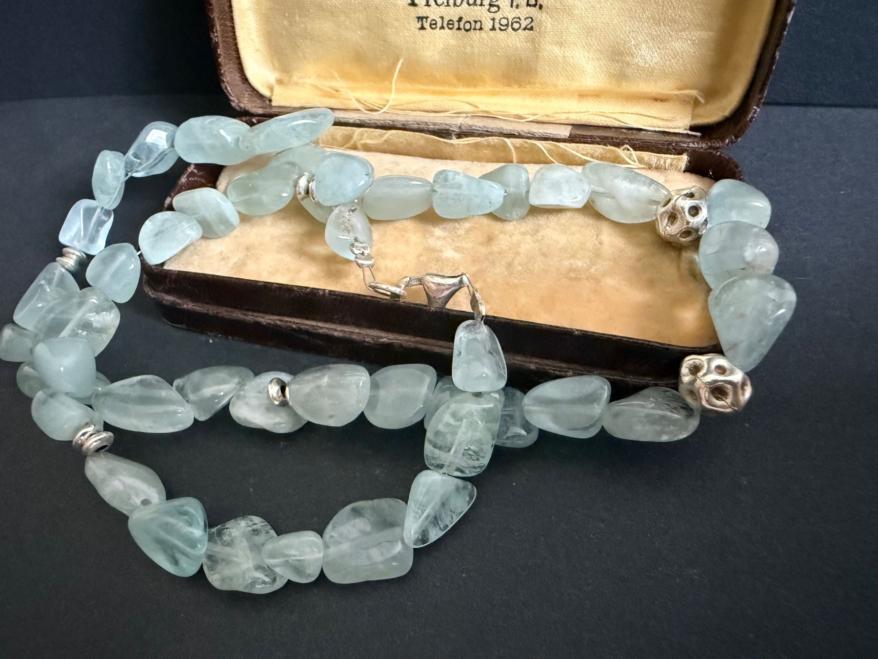 Colliers: Aquamarin Kette mit Silber Verschluss 925 – D'occasion à Spiegel b. Bern par Rogger72 3