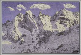 Joe Amberg feat. Giovanni Segantini: Sciora Gruppe, Bergell