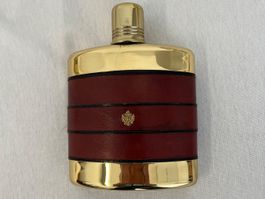 Spezieller FLACHMANN / bordeaux-rot / mit Lederüberzug
