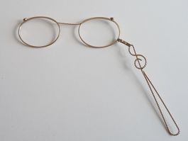 Klappbarer Operngucker gold Safilo "opera double" vintage