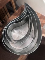 Backformen Set Tropfenform Metall 4-teilig gebraucht