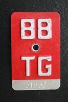 Velonummer TG 88
