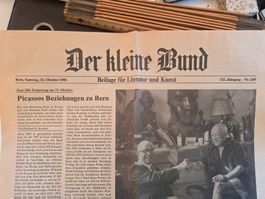 Pablo Picasso - Der kleine Bund Zeitungsausschnitt 1981