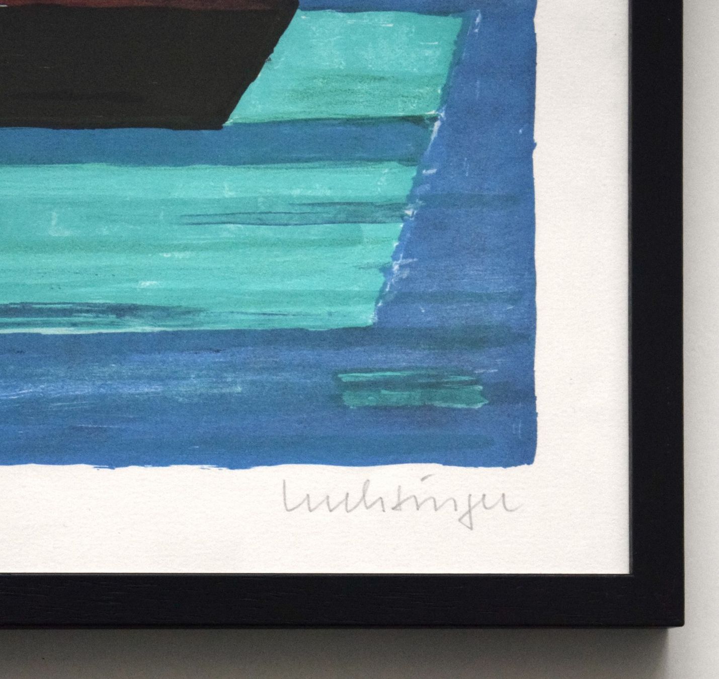 Grafica & Litografie: Luchsinger Ernst Orig. Litho abstrakt Dampfschiff – Usato da Zürich venduto da Kunstvoll 4
