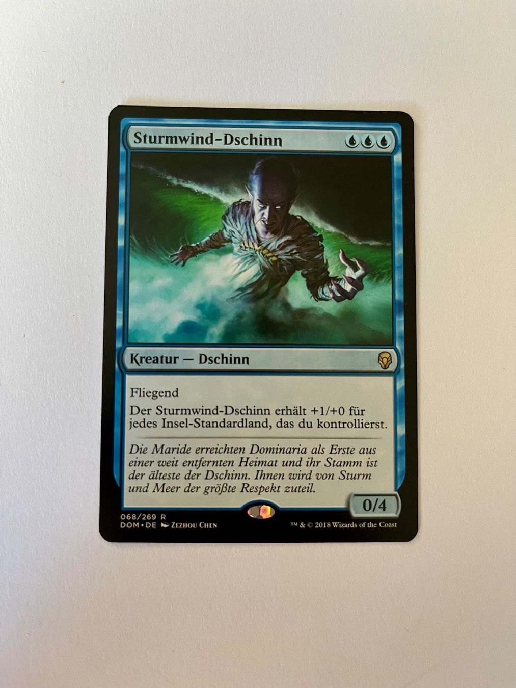 Magic The Gathering Carte collezionabili: MTG - Sturmwind Dschinn - Dominaria - DE – Usato da Wangen an der Aare venduto da SG94