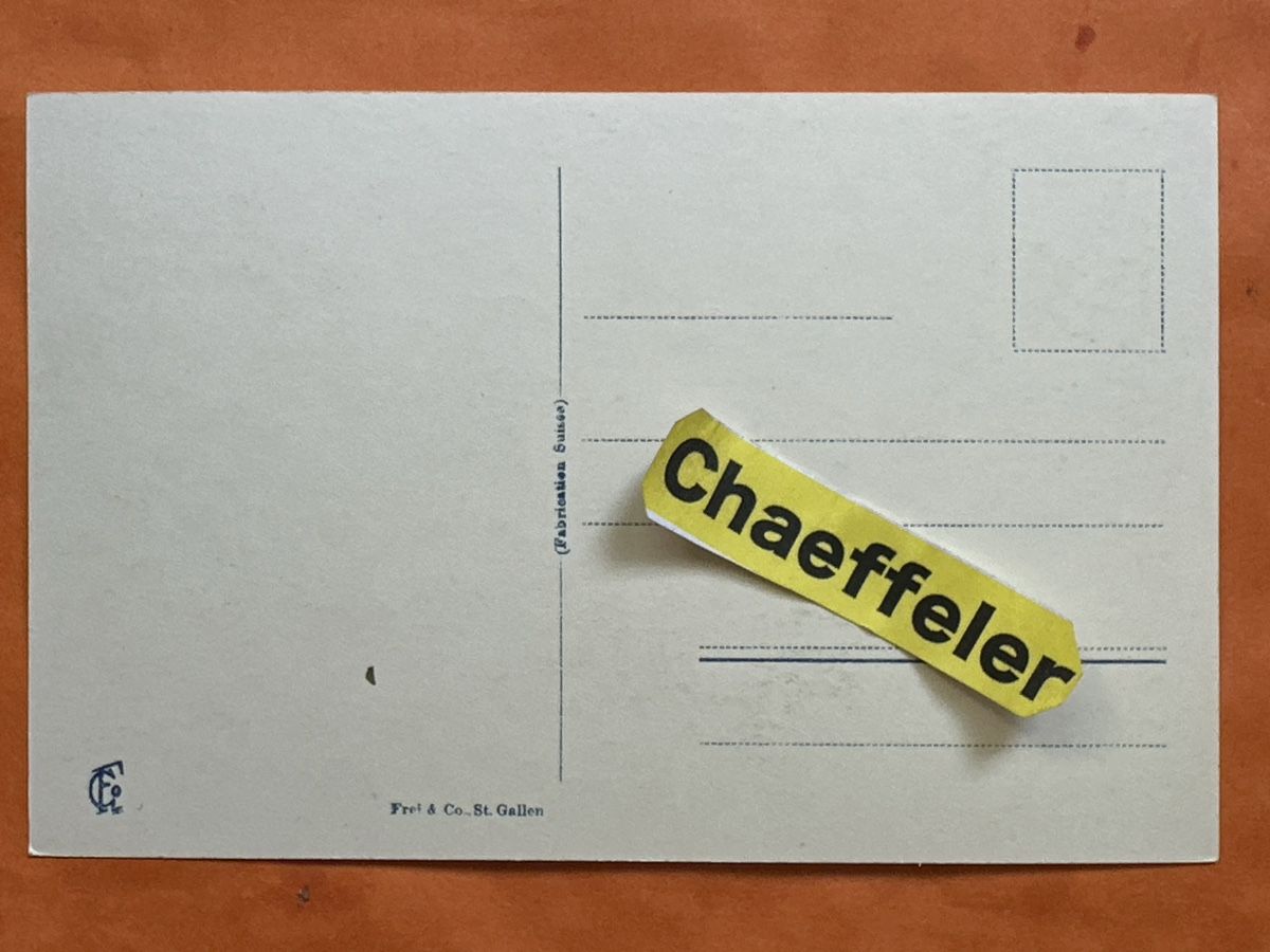 Cartoline postali: Alte Ansichtskarte "Churfirsten", mit Unterwasser SG,  – Usato da Zürich venduto da Chaeffeler 1