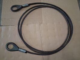 Drahtseil 6m lang 15mm mit 2 Ösen