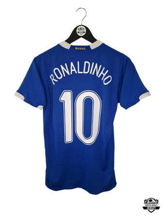 RONALDINHO #10 Original Brazil 2006-07 Away Trikot