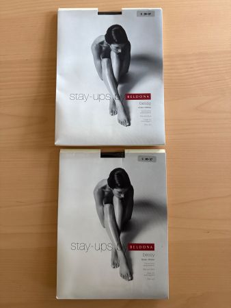 NEU 2x Stay-ups by Beldona, 60 den, schwarz