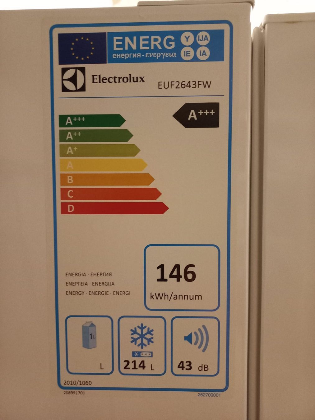 Electrolux Congelatori: Tiefkühlschrank Electrolux 214 Liter – Usato da Wallisellen venduto da Chris910 3