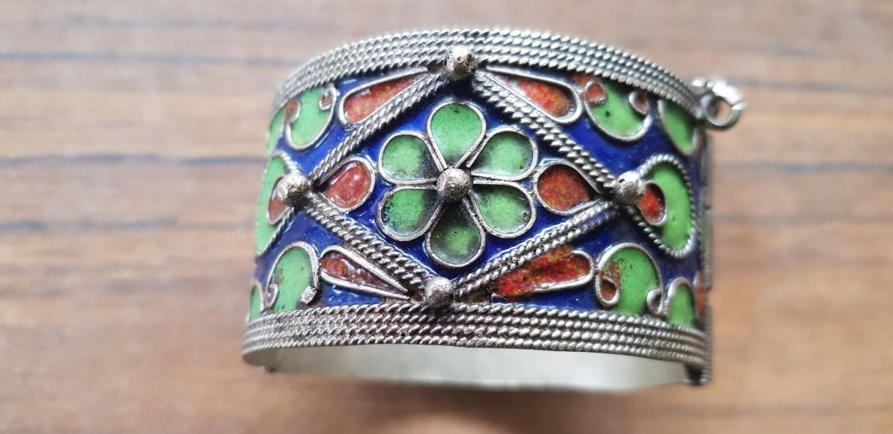 Bracciali & Braccialetti: Armreif Marokko Tuareg Cloisonné – Usato da Mörschwil venduto da antiksalon21 8