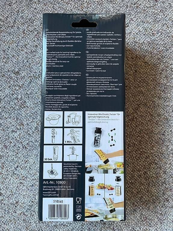 Küchengeräte: Crepes und Pfannkuchen Mixer – Neu und originalverpackt aus Weinfelden von Sanvitafood 1