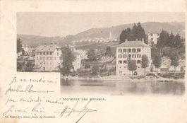 Les Brenets NE Hotel du Pont und See