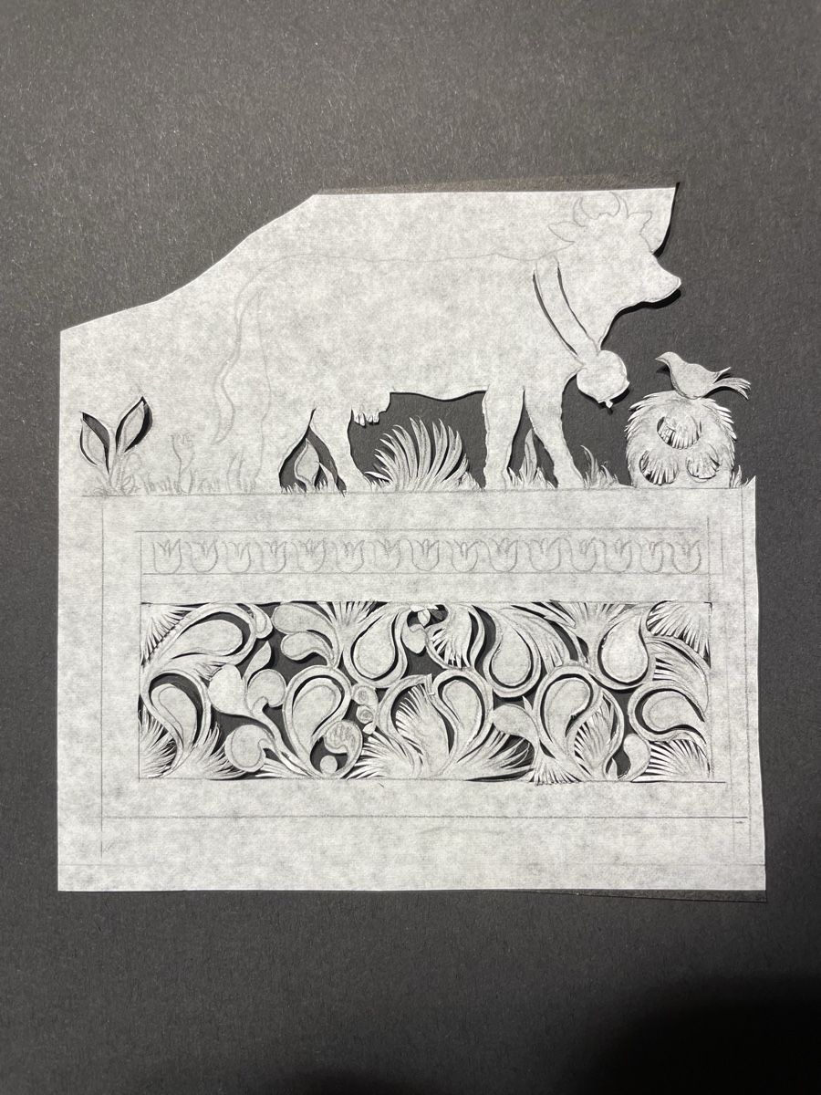 Grafiken & Lithographien: Scherenschnitt – Neu (gemäss Beschreibung) aus Konolfingen von Bern-75 7