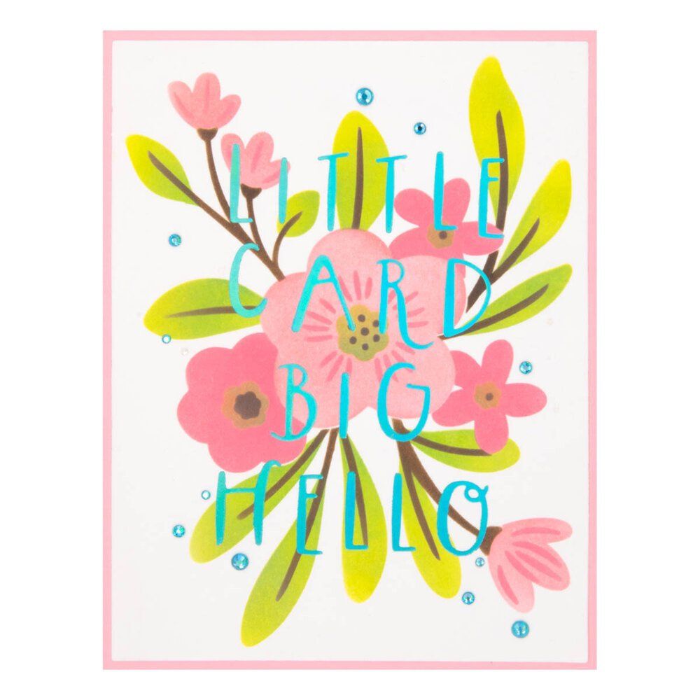 Sciablone: Spellbinders Stencil ** Hello Blooms ** – Nuovo e nell'imballaggio originale da Rubigen venduto da rofi100 5