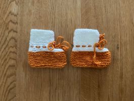 Handgestrickte Baby-Finkli - Bebeschüchen
