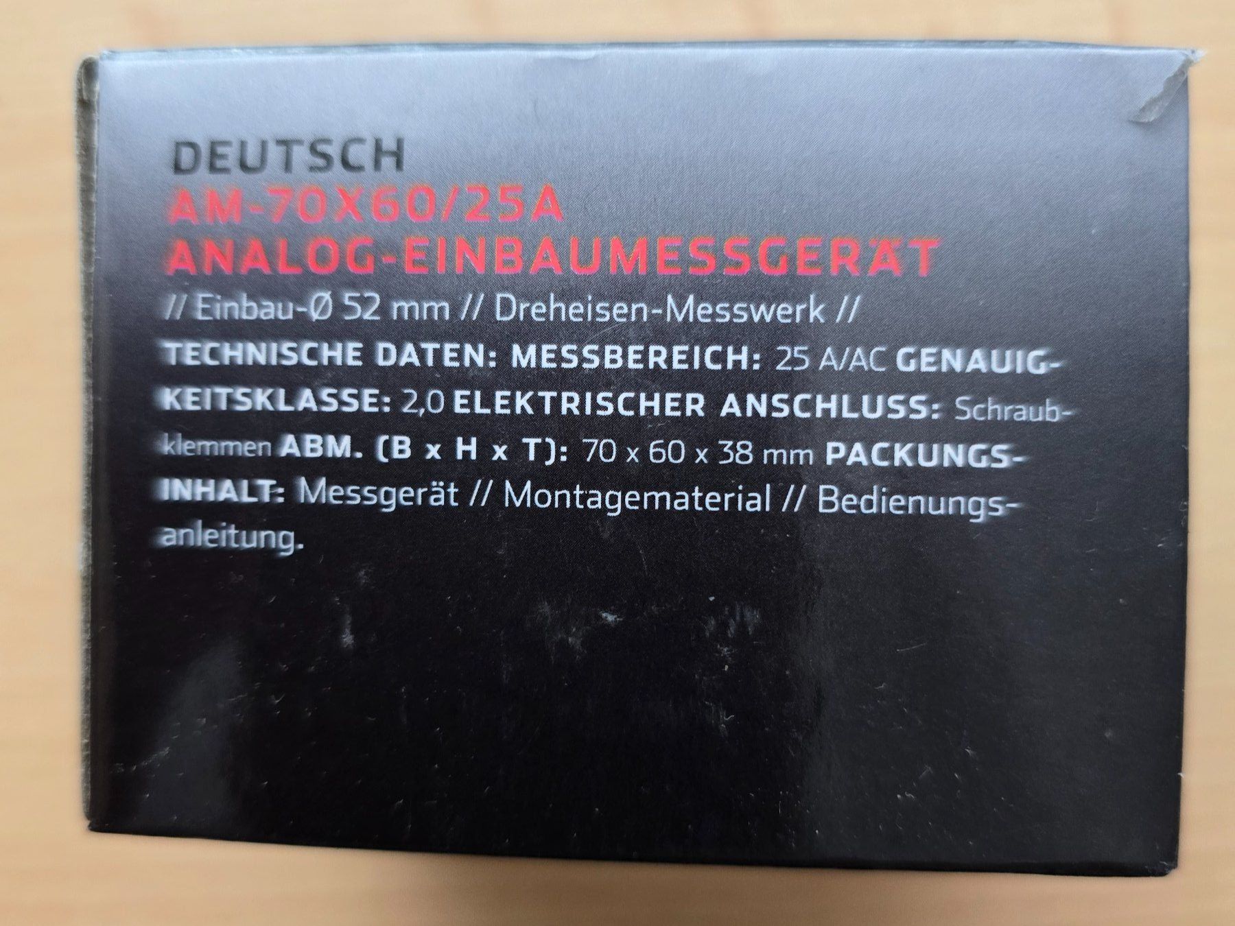 Voltcraft Misurare: 6 Stk Analoge Einbaumessgeräte – Usato da Balzers venduto da frusina2 5