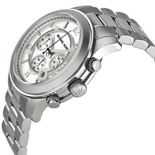 Michael Kors Orologi: MICHAEL KORS Silver Oversized Runway UHR – Nuovo (secondo la descrizione) da Zuerich venduto da Koralle8 3