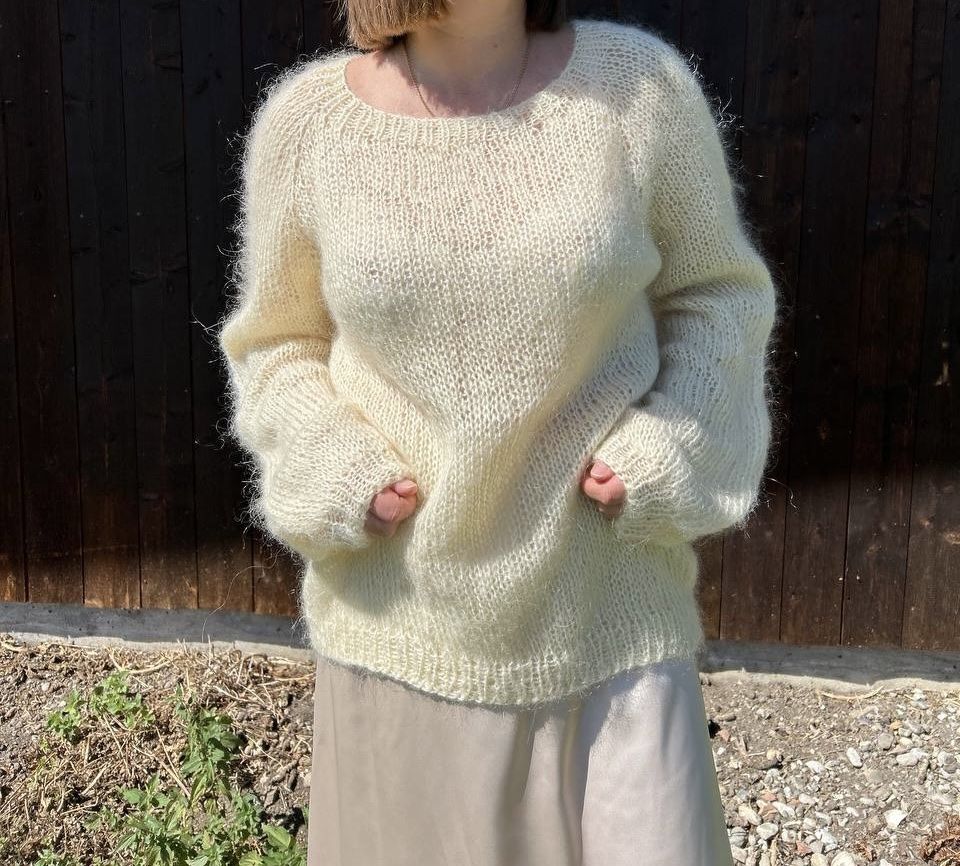 Maglioni & Felpe: Handgestrickter Mohair-Pullover – Größe M – Nuovo e nell'imballaggio originale da Rüthi (Rheintal) venduto da gro_b2bz 7