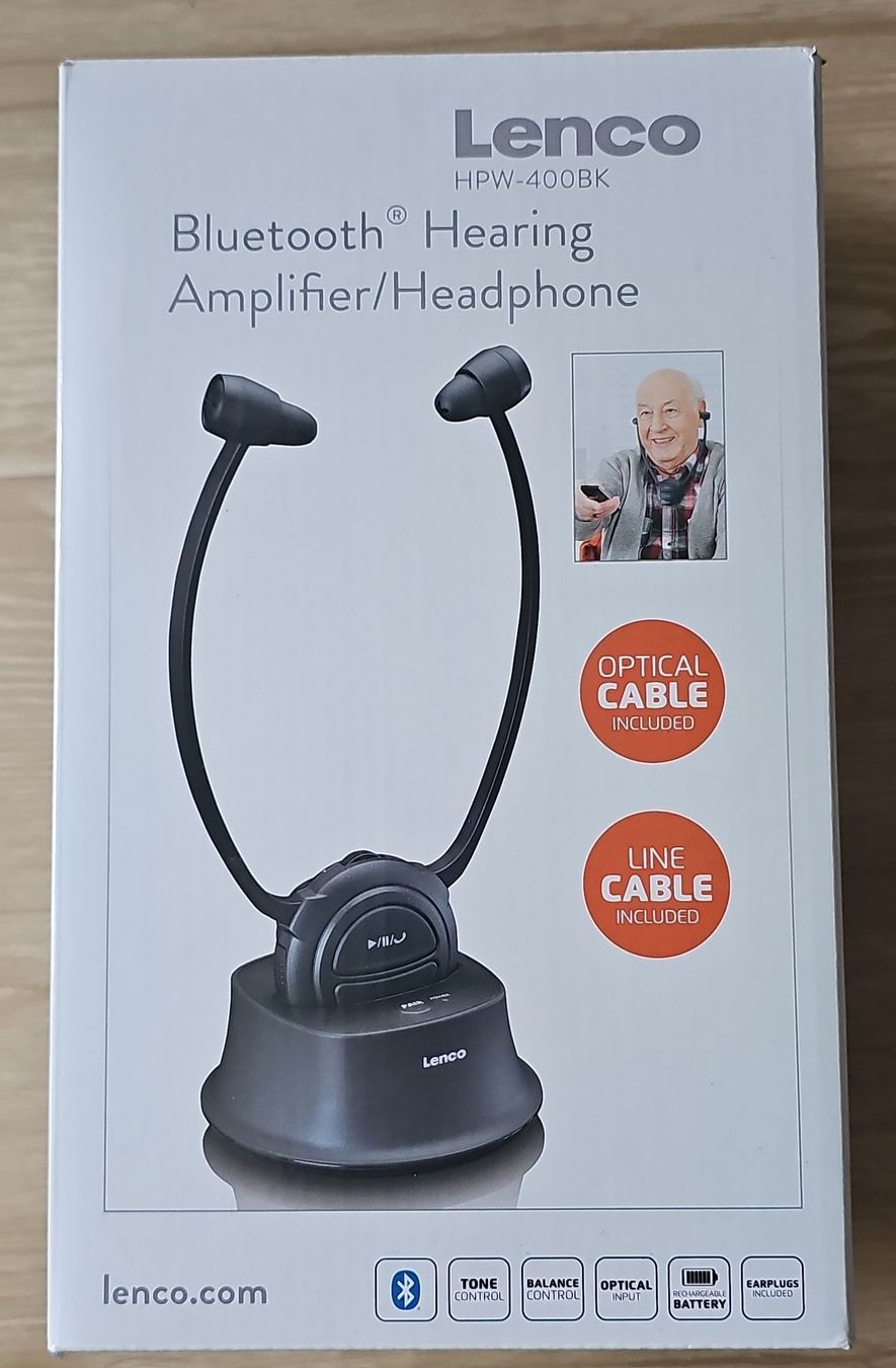 Lenco Kopfhörer: Lenco HPW-400BK Bluetooth Hörverstärker / Kopfhöhrer – Gebraucht aus Zetzwil von robin_hirt