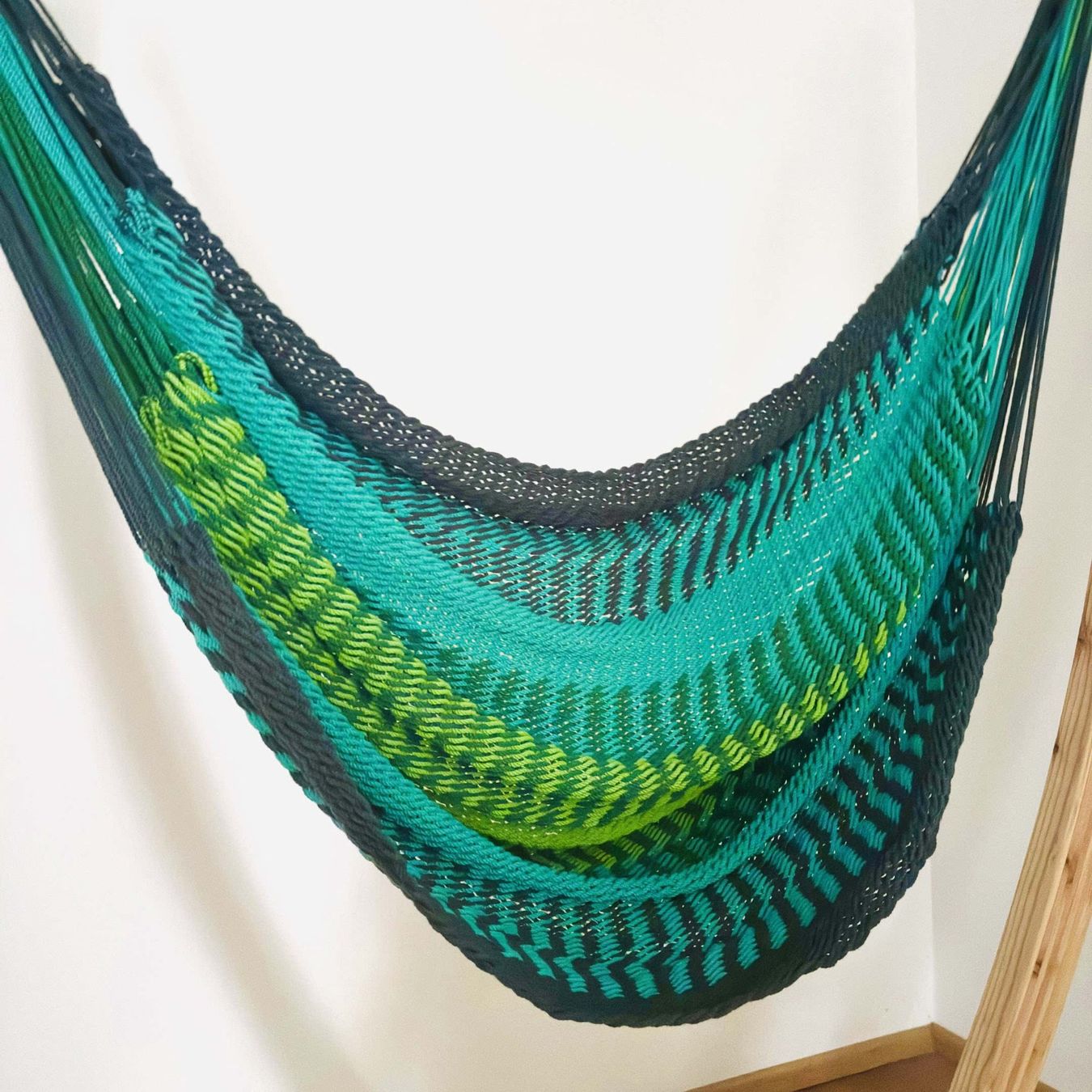 Poltrone pensili da giardino: MacaMex Netz-Hängesessel-SET Ocean Baumwolle – Nuovo e nell'imballaggio originale da Tulln venduto da HaengemattenShop 3