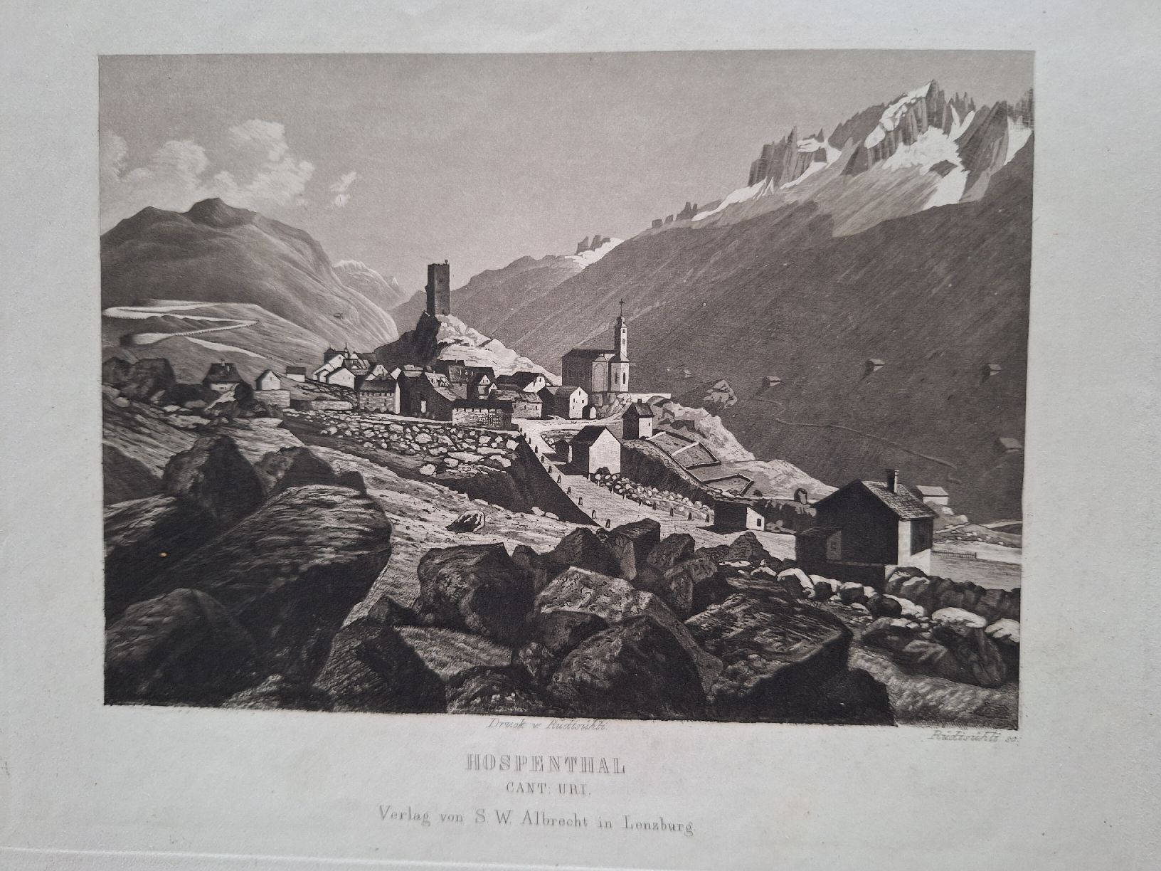 Incisioni: HOSPENTHAL  2 GRAVURES – Usato da Bevaix venduto da bohrap 2