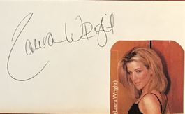 Laura Wright Autogramm signiert Karte m.Bild 8x13cm