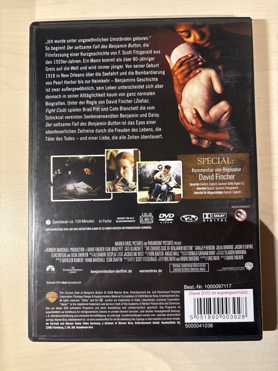 Alle DVDs: Benjamin Button (2904) – Gebraucht aus Ruswil von Slivio_ 1