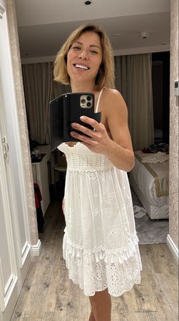 Sommerliches, leichtes Kleid, Weiss, Grösse S, Top Zustand
